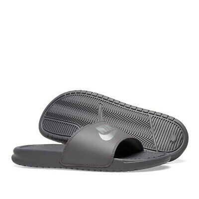 grey sliders nike